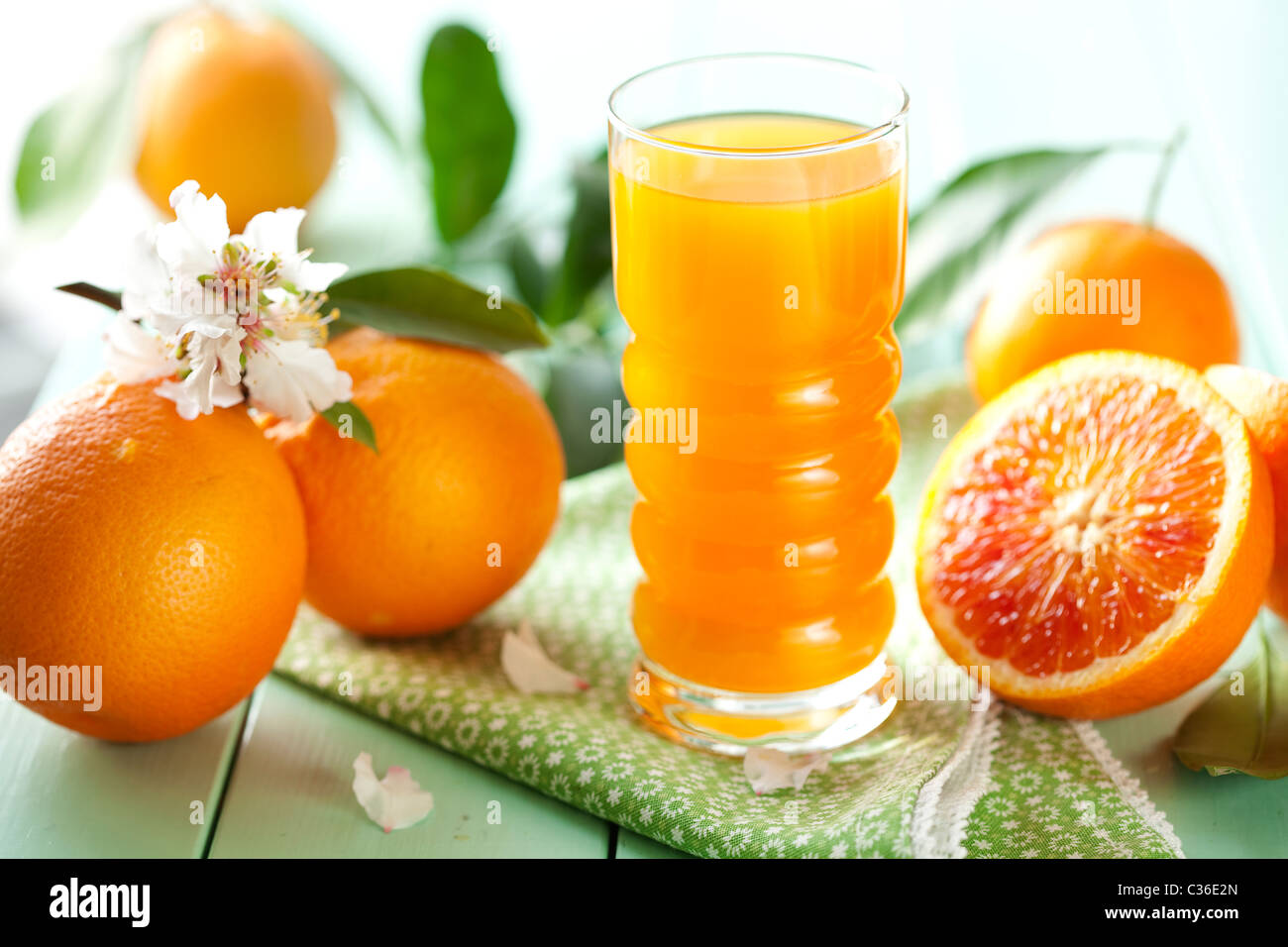 fresh orange juice Stock Photo