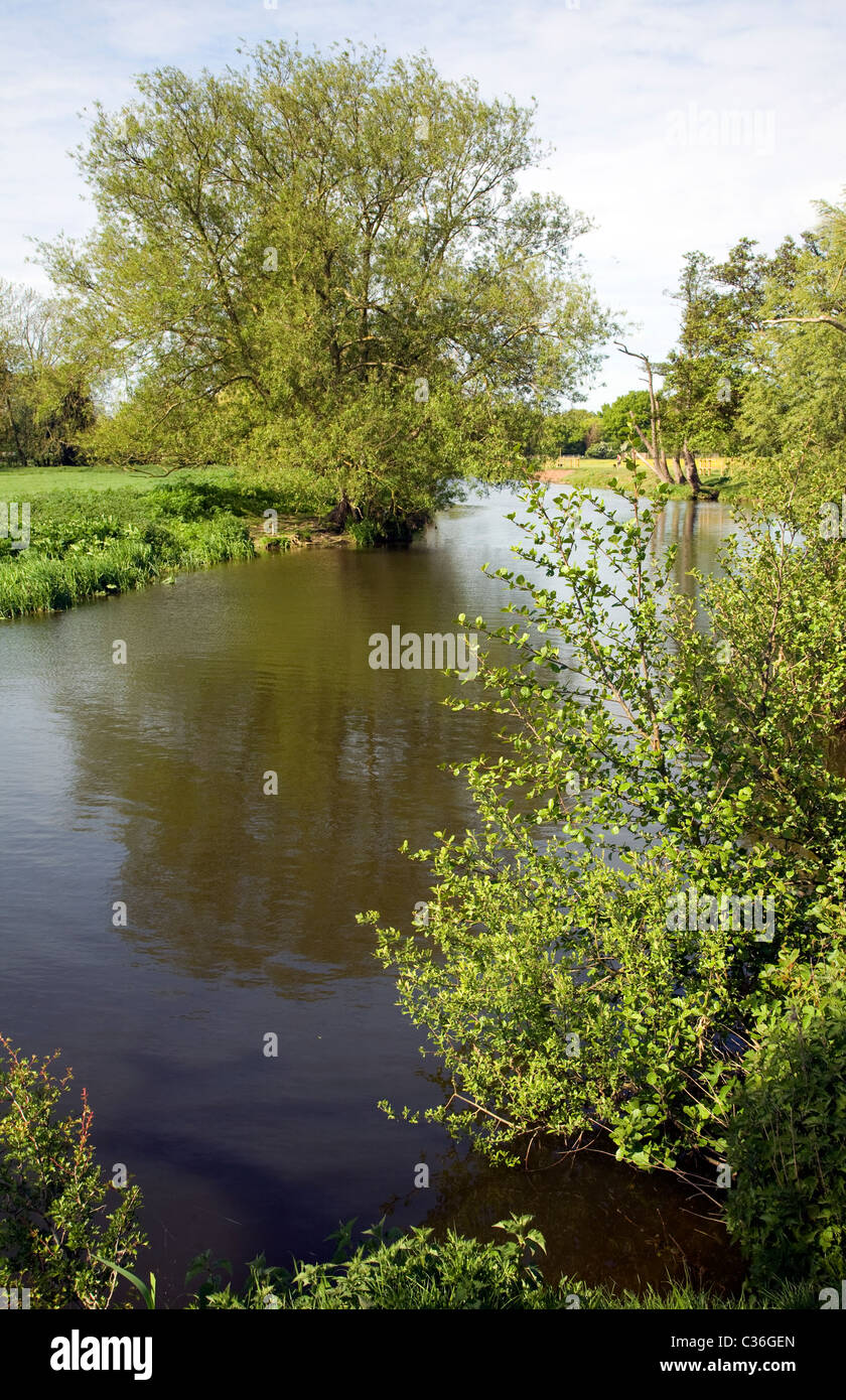River Stour Dedham Vale Essex Suffolk border England Stock Photo