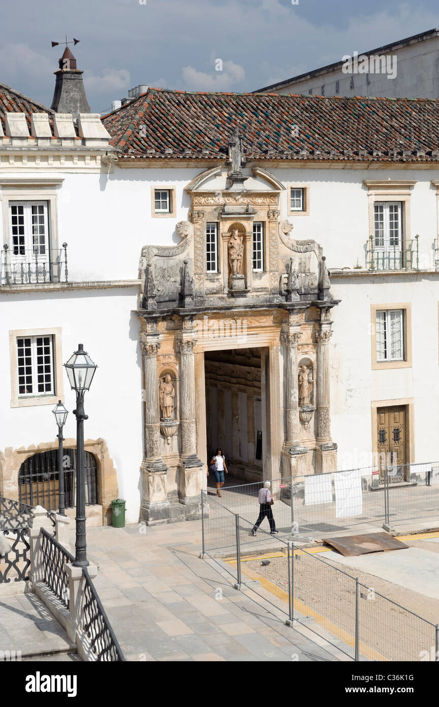 University of Coimbra entrance Porta Ferrea in Coimbra, Portugal Stock  Photo - Alamy