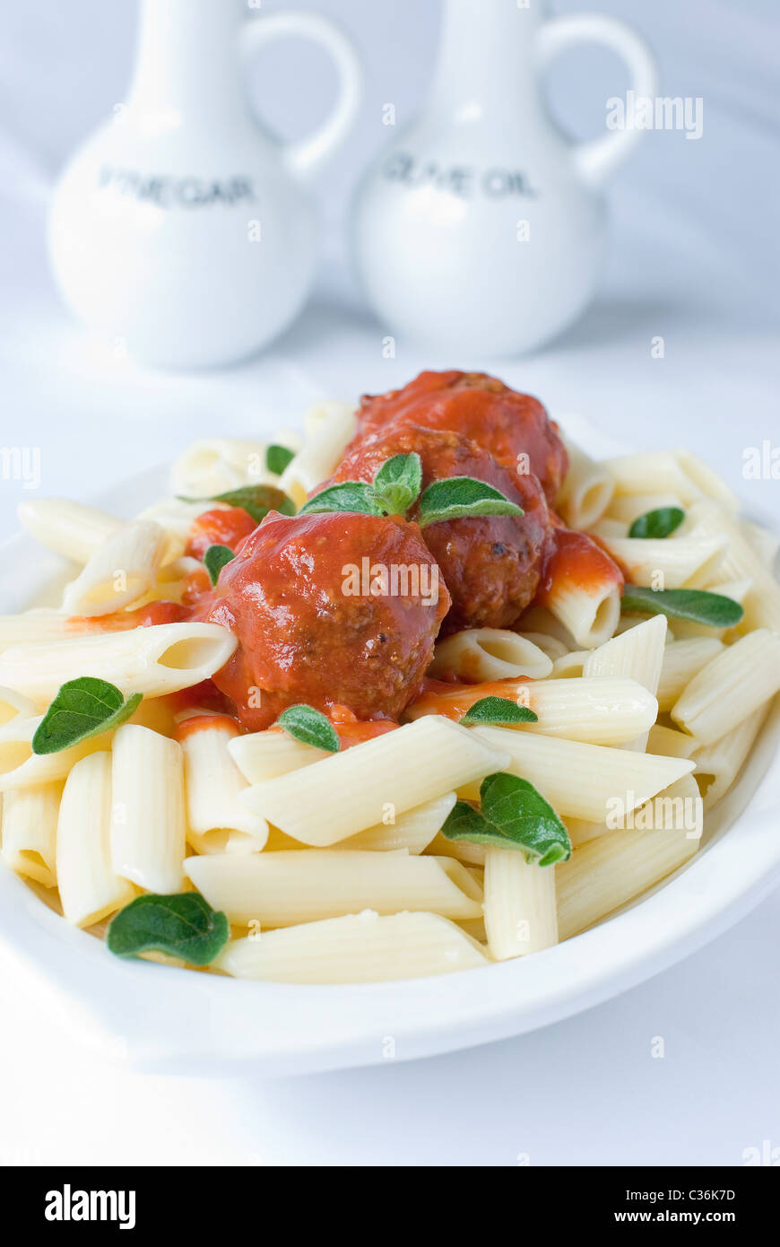 Tasty meatballs in rich tomato sauce Stock Photo Alamy
