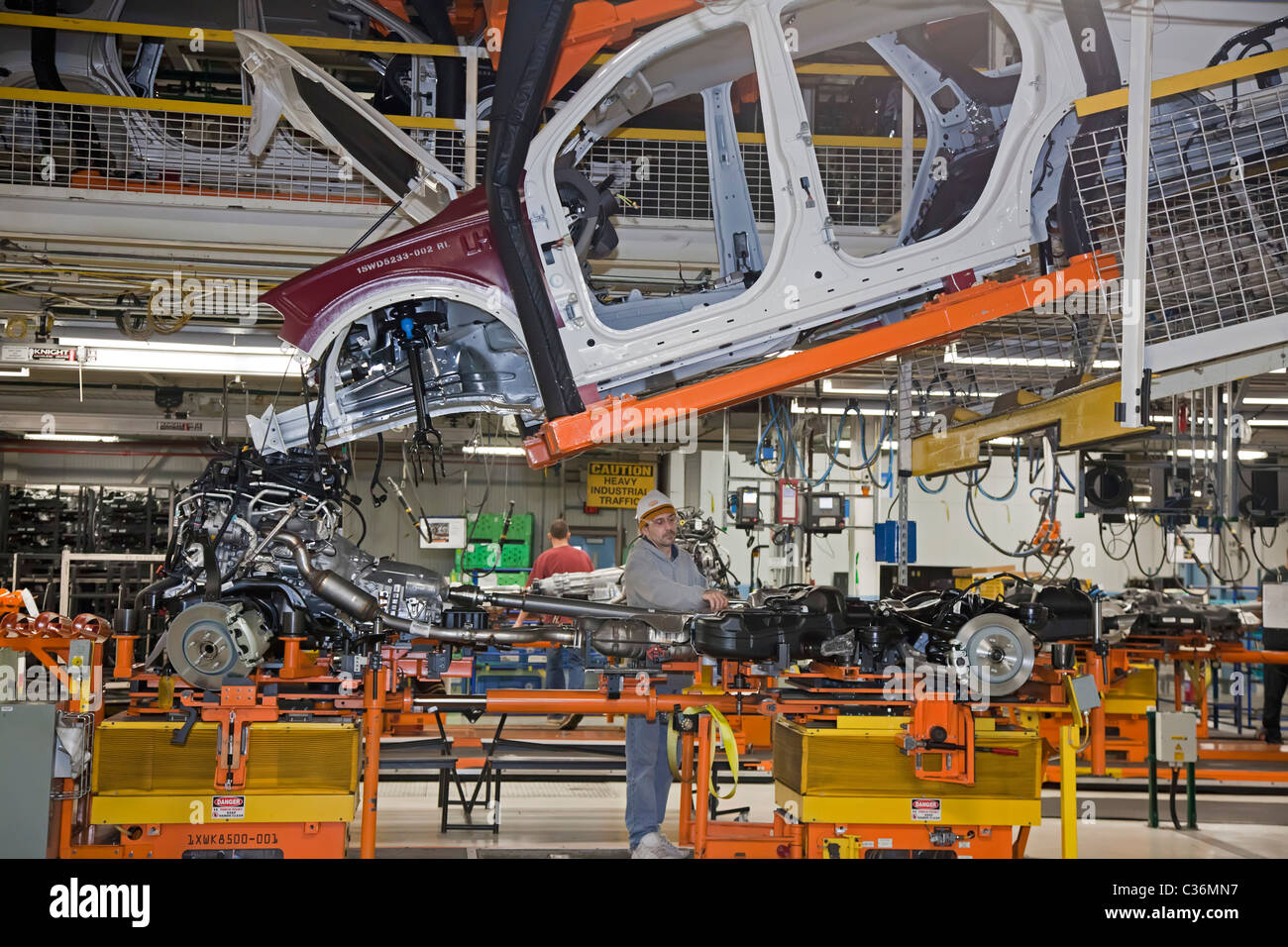 Detroit, Michigan Chrysler's Jefferson North Assembly Plant Stock