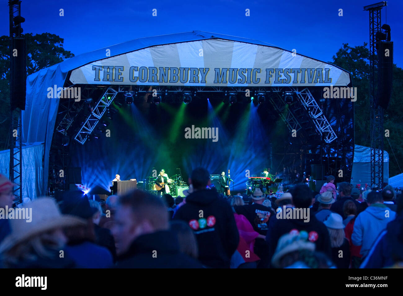 David Gray performs on main stage at Cornbury Festival Oxfordshire 2010 Stock Photo
