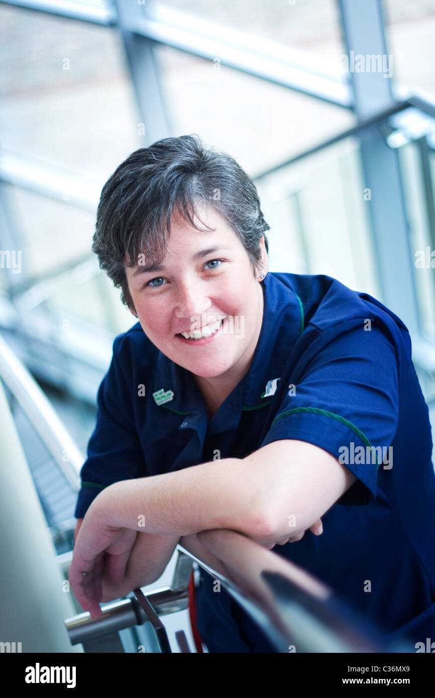 Nuffield Orthopaedic Centre Macmillan Musculoskeletal Cancer nurse of the year Helen Stradling in Oxfordshire Stock Photo
