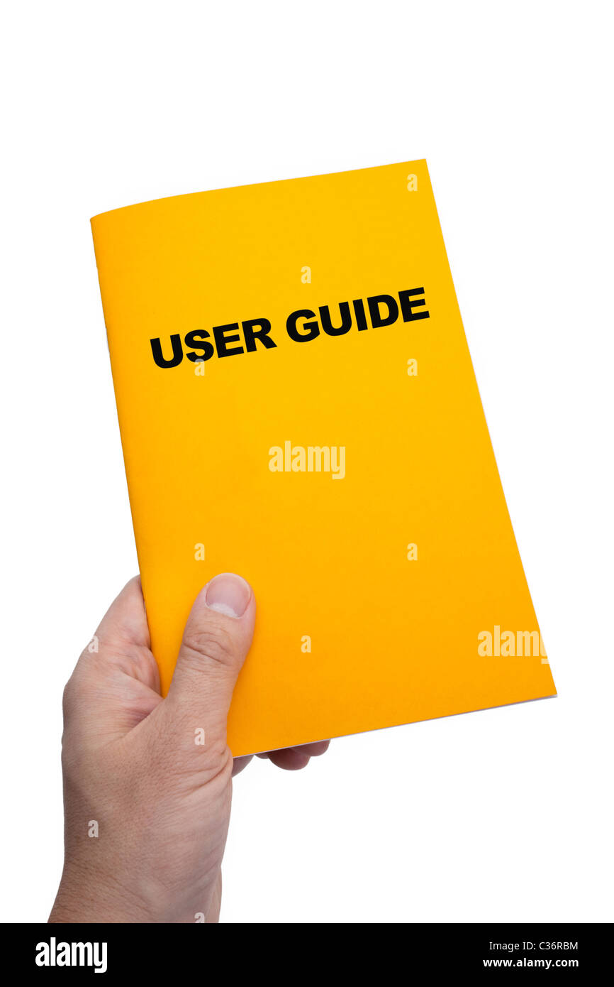 User Guide with white background Stock Photo Alamy