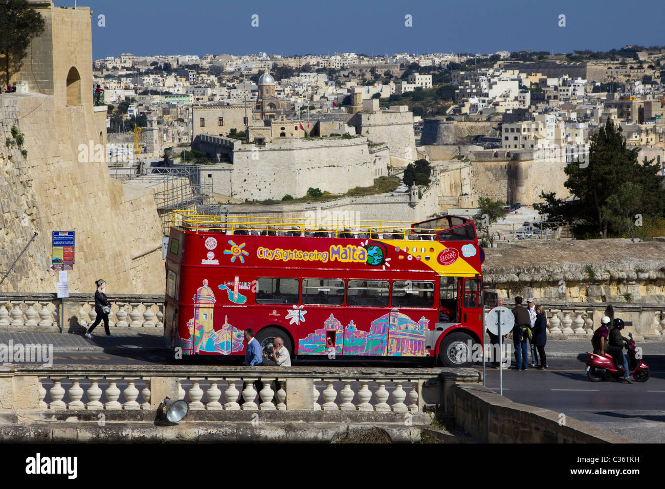 Valletta capital town on the island of Malta Stock Photo