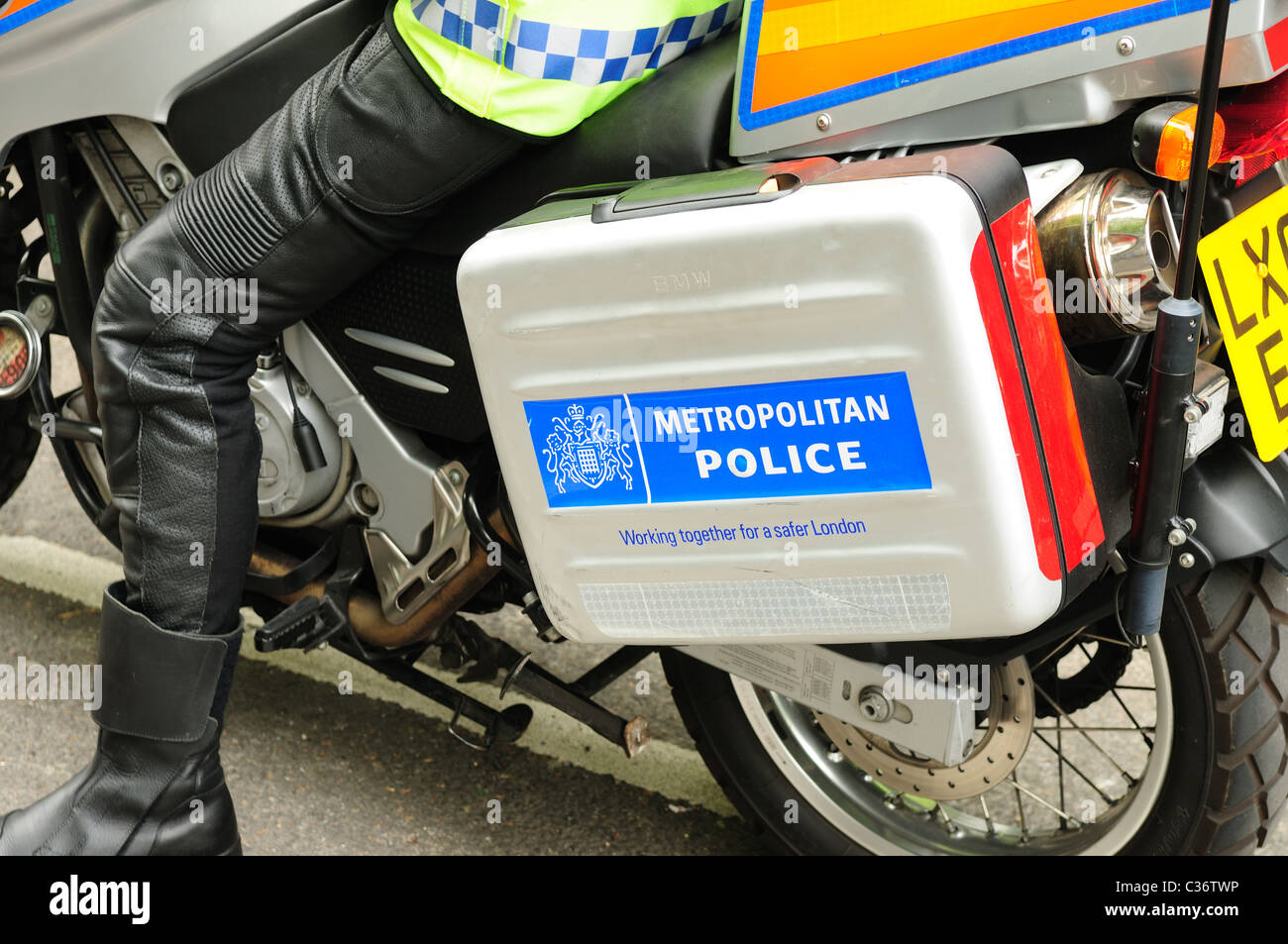 Metropolitan Motorcycle Police Riders. Stock Photo