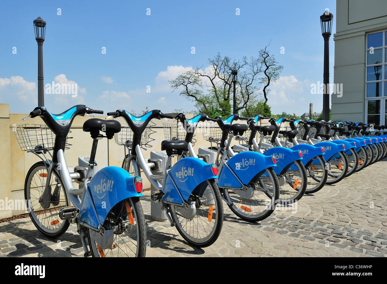 Rental bikes Véloh at Luxembourg, Grand Duchy of Luxembourg Stock Photo
