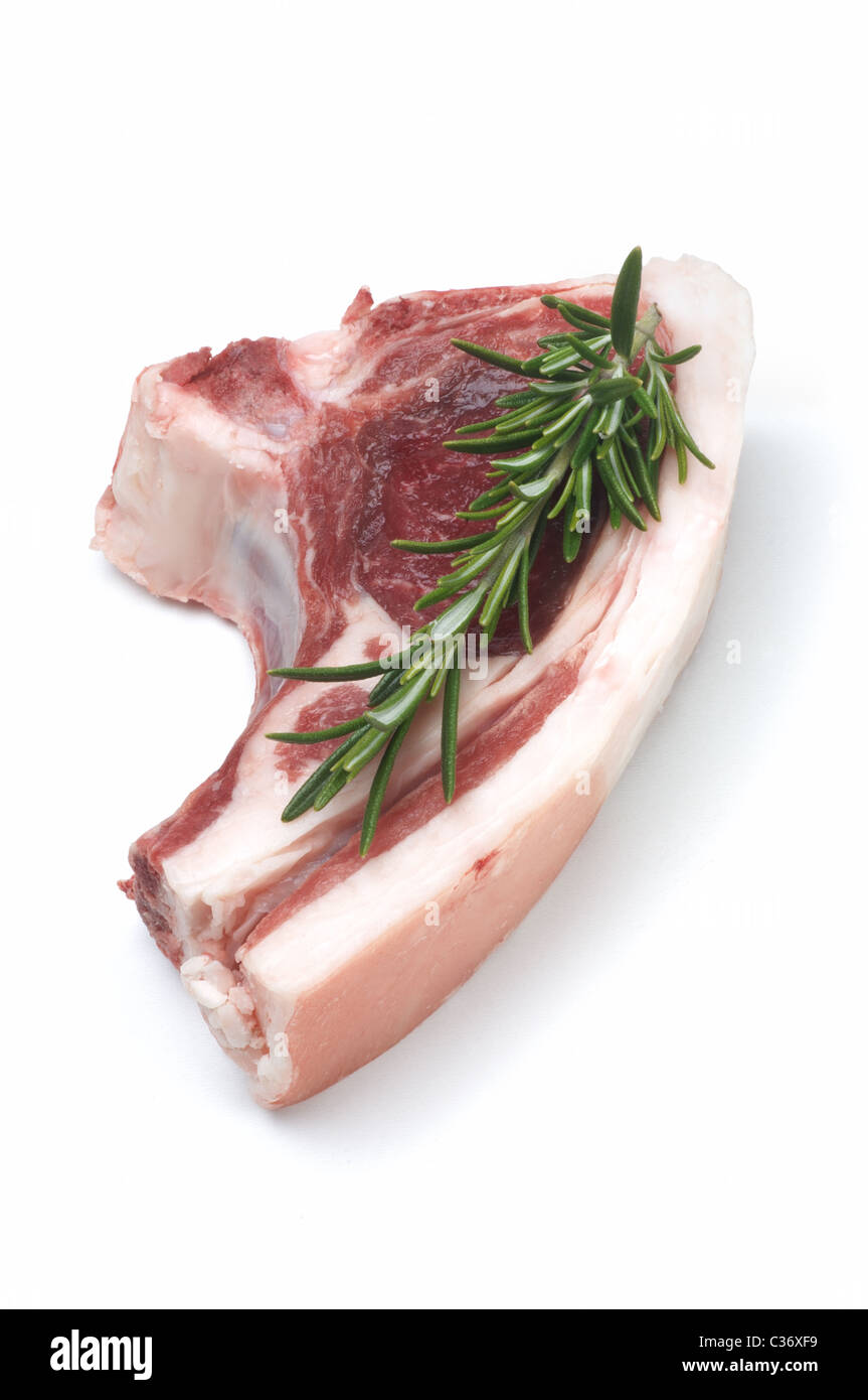 Raw fresh lamb chops stock photo. Image of juicy, background - 19334288