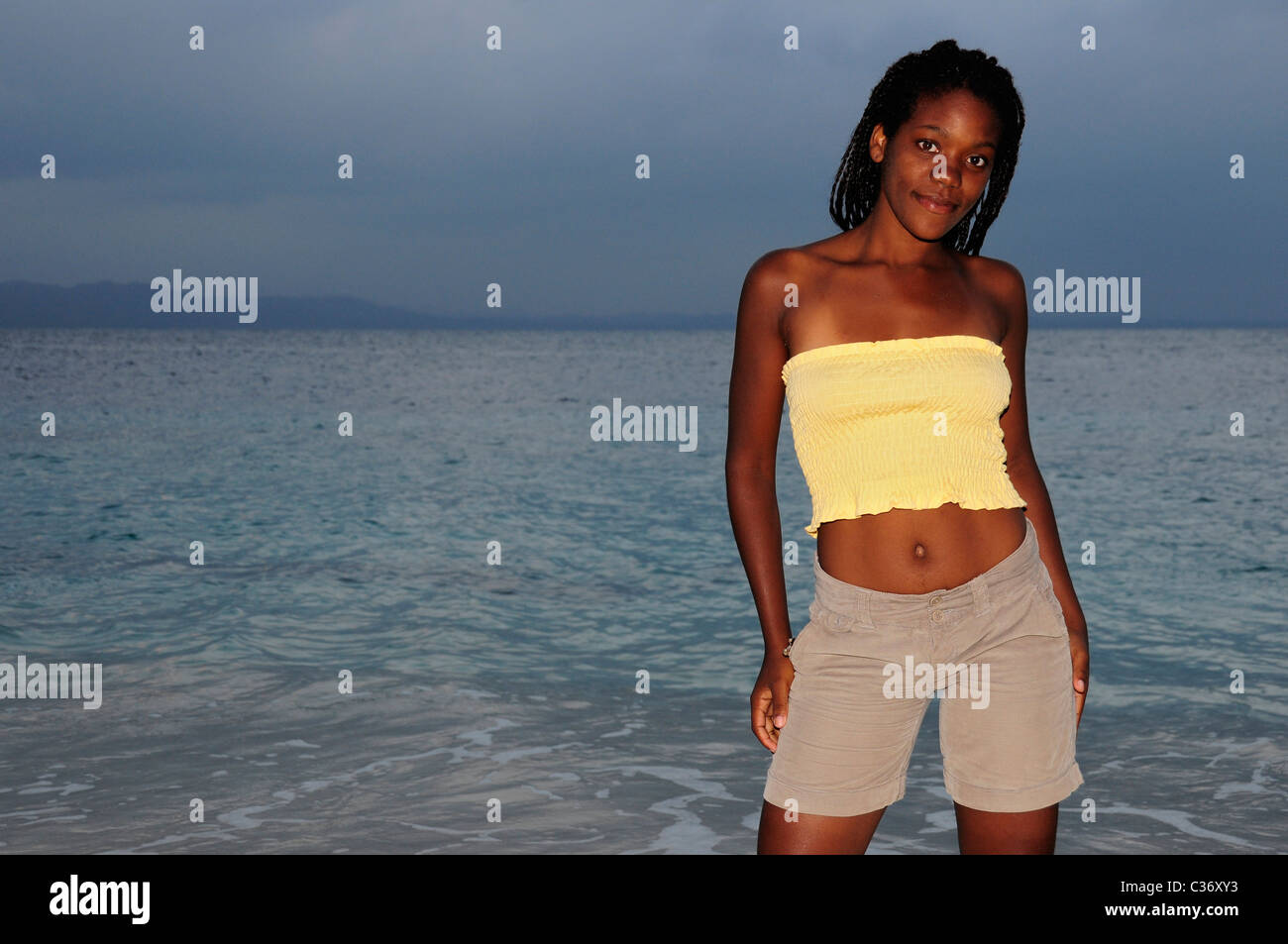 Black women and the sea Stock Photo - Alamy