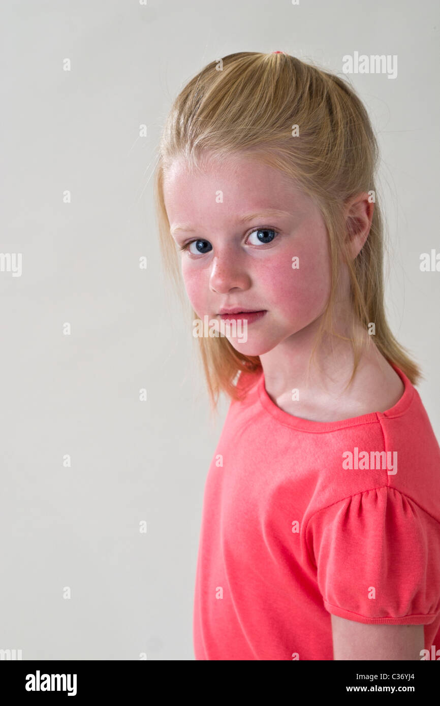 5-7 year old girl  MR © Myrleen Pearson Stock Photo
