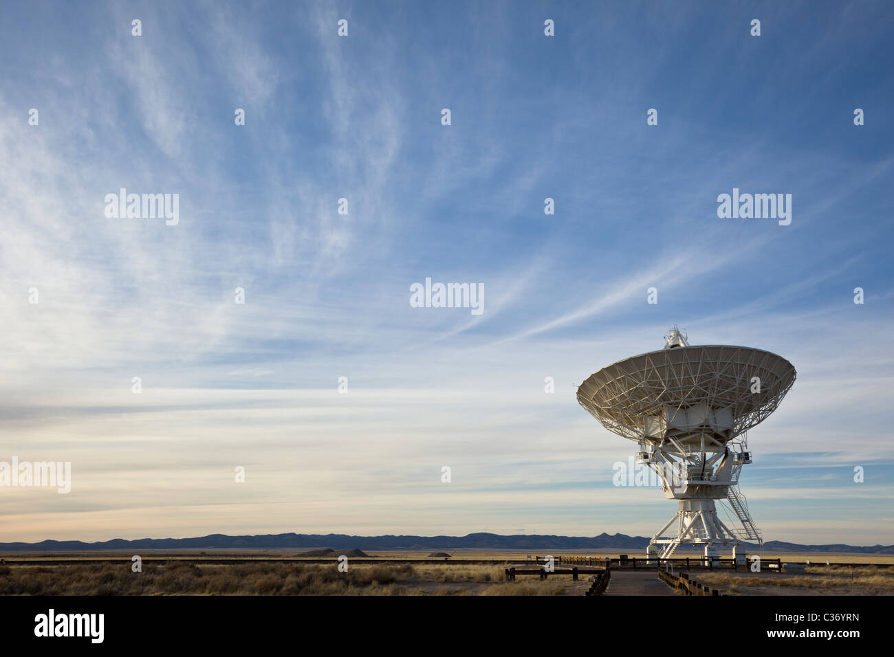 National Radio Astronomy Observatory. The Very Large Array (VLA) in New Mexico, USA. Stock Photo