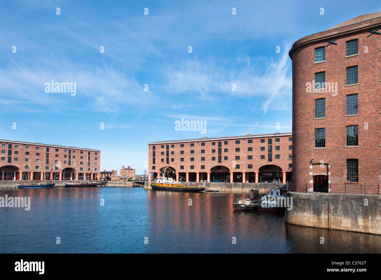 Albert Dock in Liverpool, England. Stock Photo