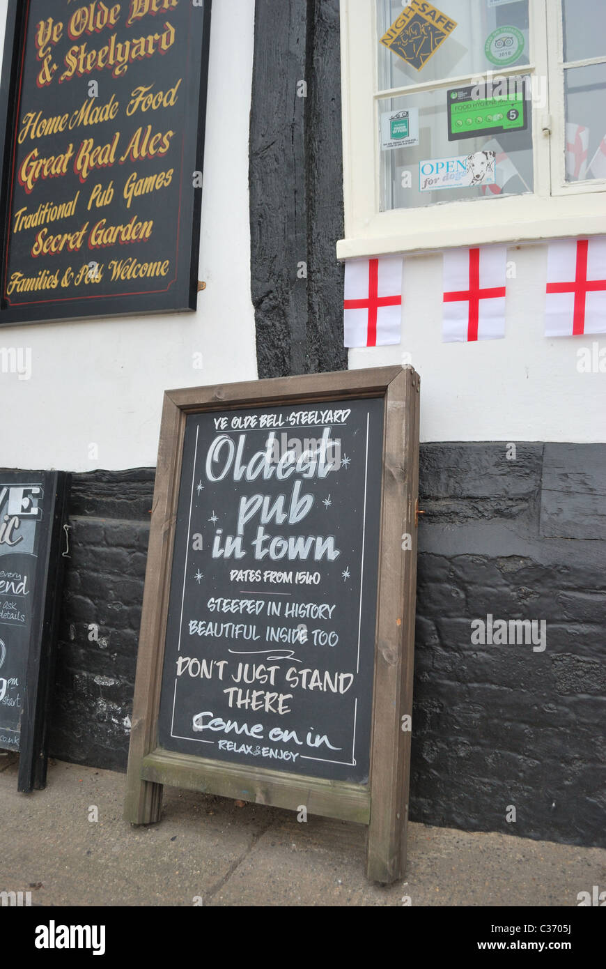 Oldest pub in town Stock Photo - Alamy