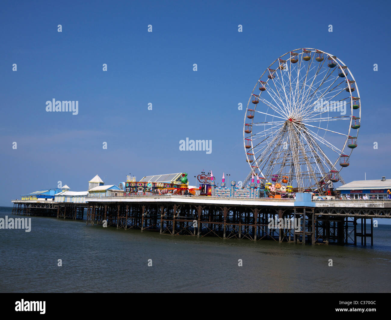 Central Pier deigned by John Issac Mawson opened in 1868 Blackpool Lancashire UK Stock Photo