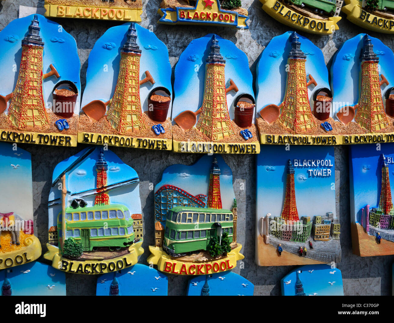 England BLACKPOOL TOWER Travel Souvenir Fridge Magnet 