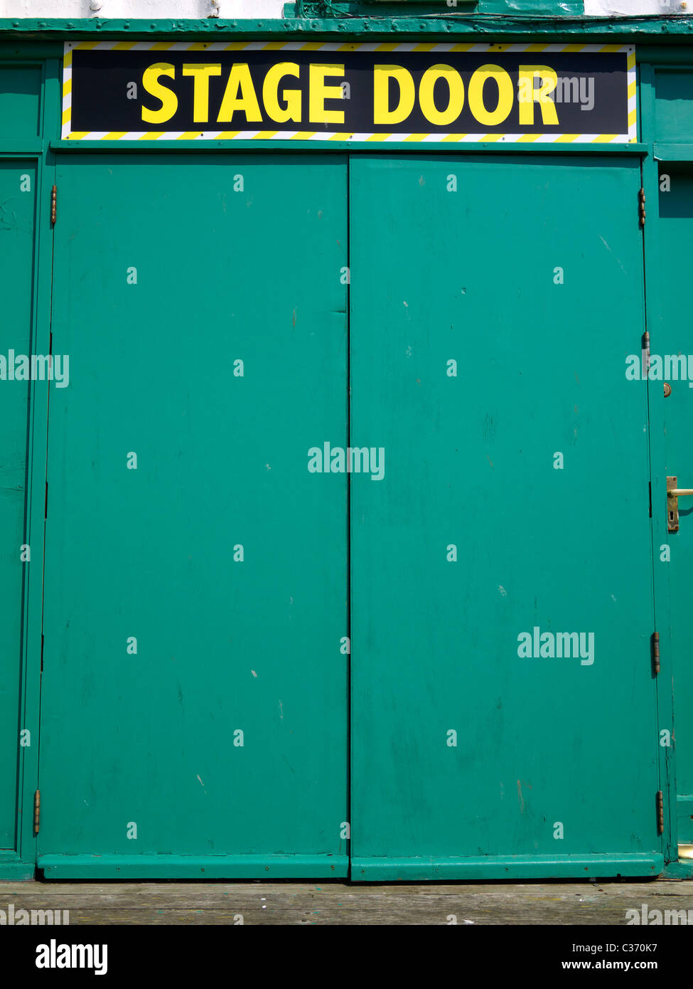 Stage door of the North Pier Theatre Blackpool Lancashire UK Stock Photo
