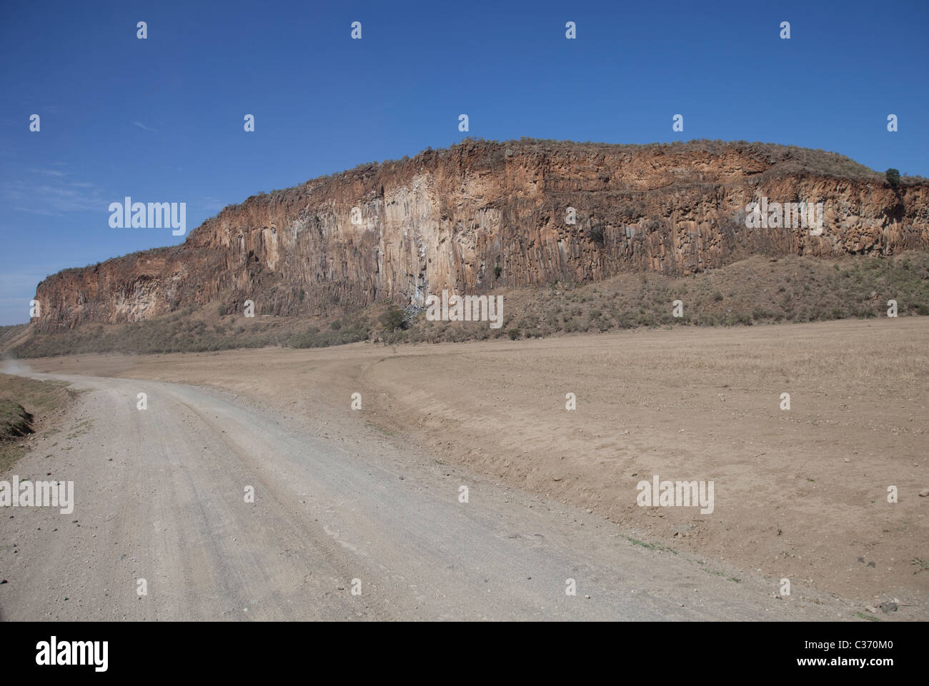 Rock outcrops Hells Gate Rift Valley Kenya East Africa Stock Photo