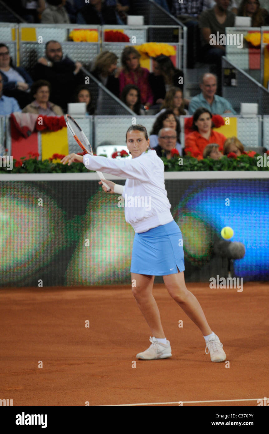 Conchita Martinez at 'Por Un Reves al Sol' at Tennis Open, an event organized by Felix Mantilla Foundation against skin cancer Stock Photo