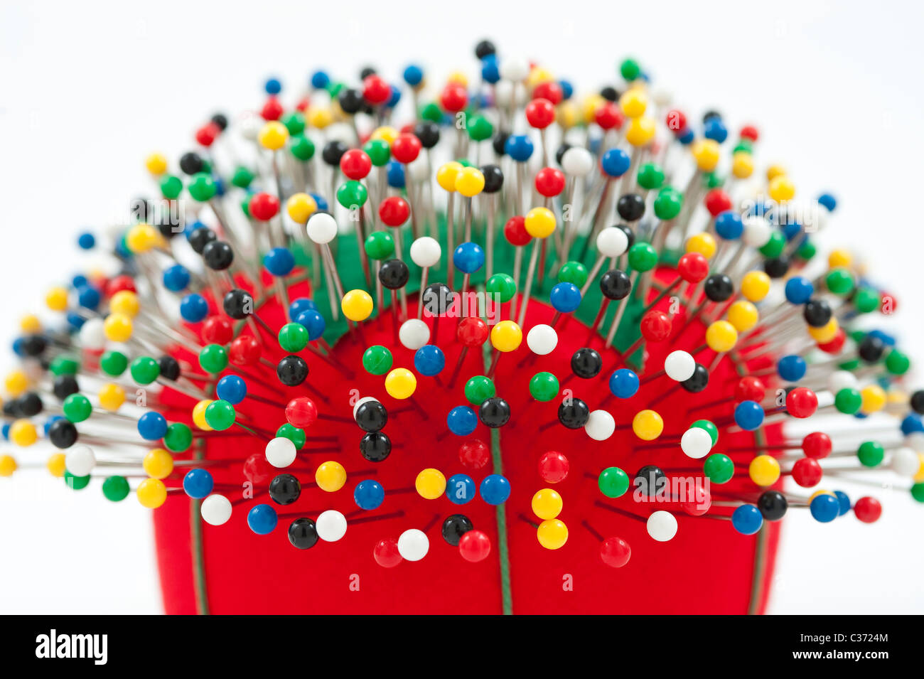 Sewing Pins And Pin Cushion Stock Photo, Picture and Royalty Free Image.  Image 26963484.