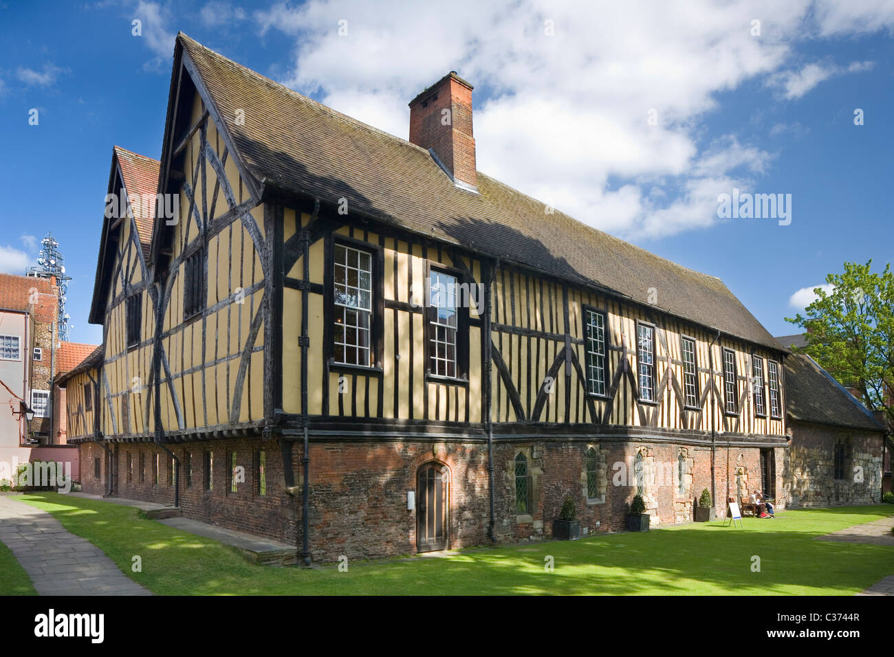 The Merchant Adventurers Hall a grade 1 listed building and ancient Guild Hall in The centre of York, North Yorkshire, UK Stock Photo