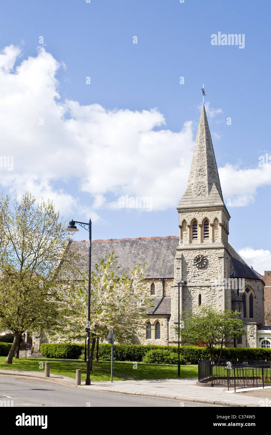 Church of St James with St Peter, Islington, London, England, UK Stock Photo