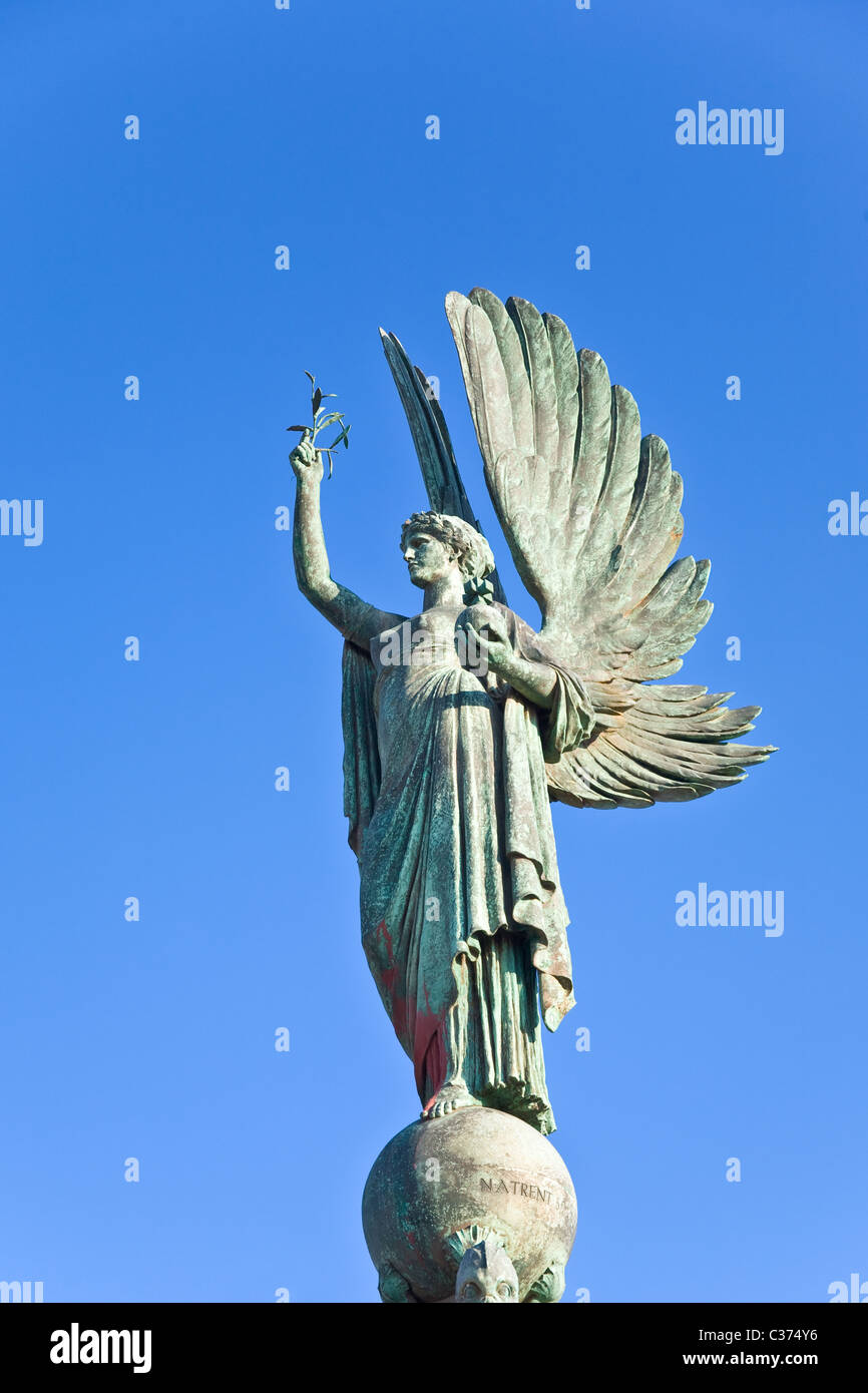 Angel of peace statue, Brighton and Hove, East Sussex, England, UK