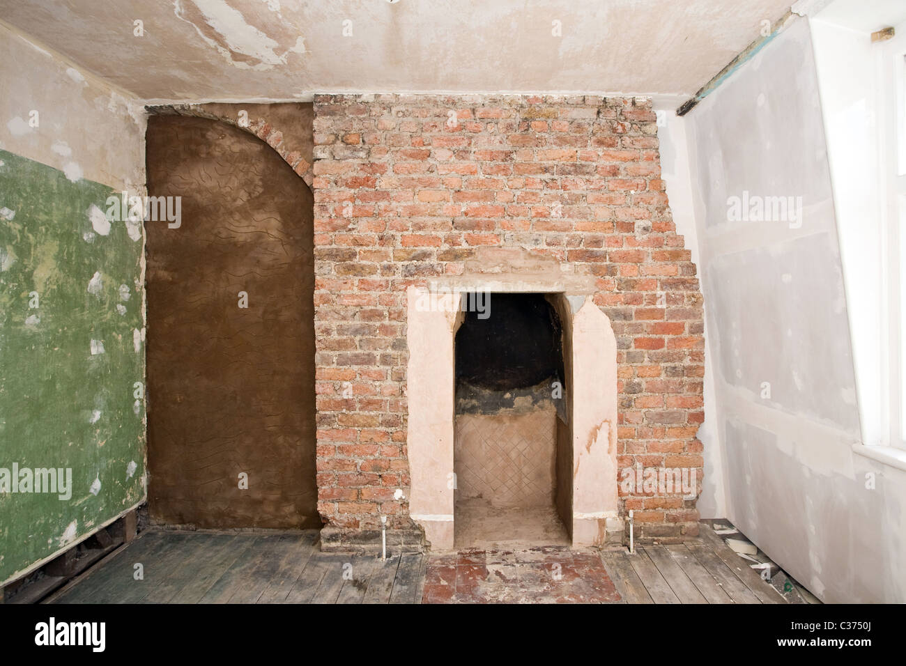 Renovating Fireplace Stock Photos Renovating Fireplace Stock