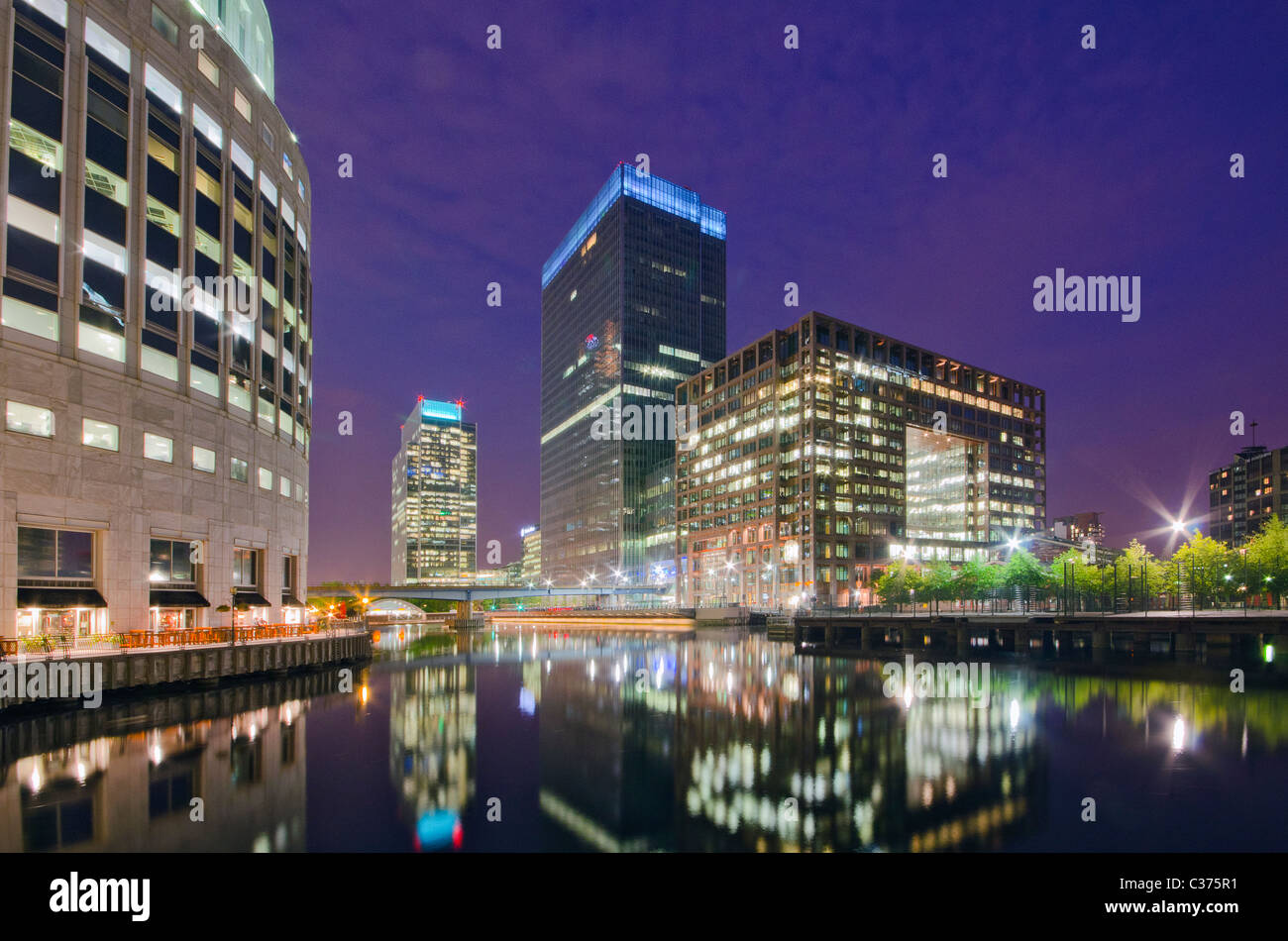 Canary wharf panorama hi-res stock photography and images - Alamy