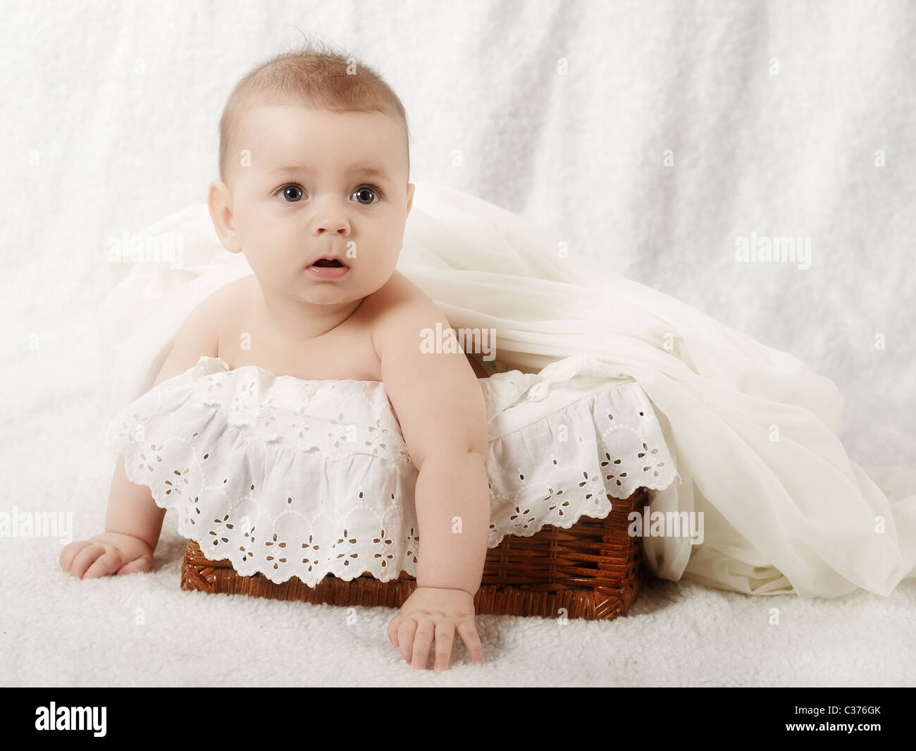 Indoor newborn Stock Photo