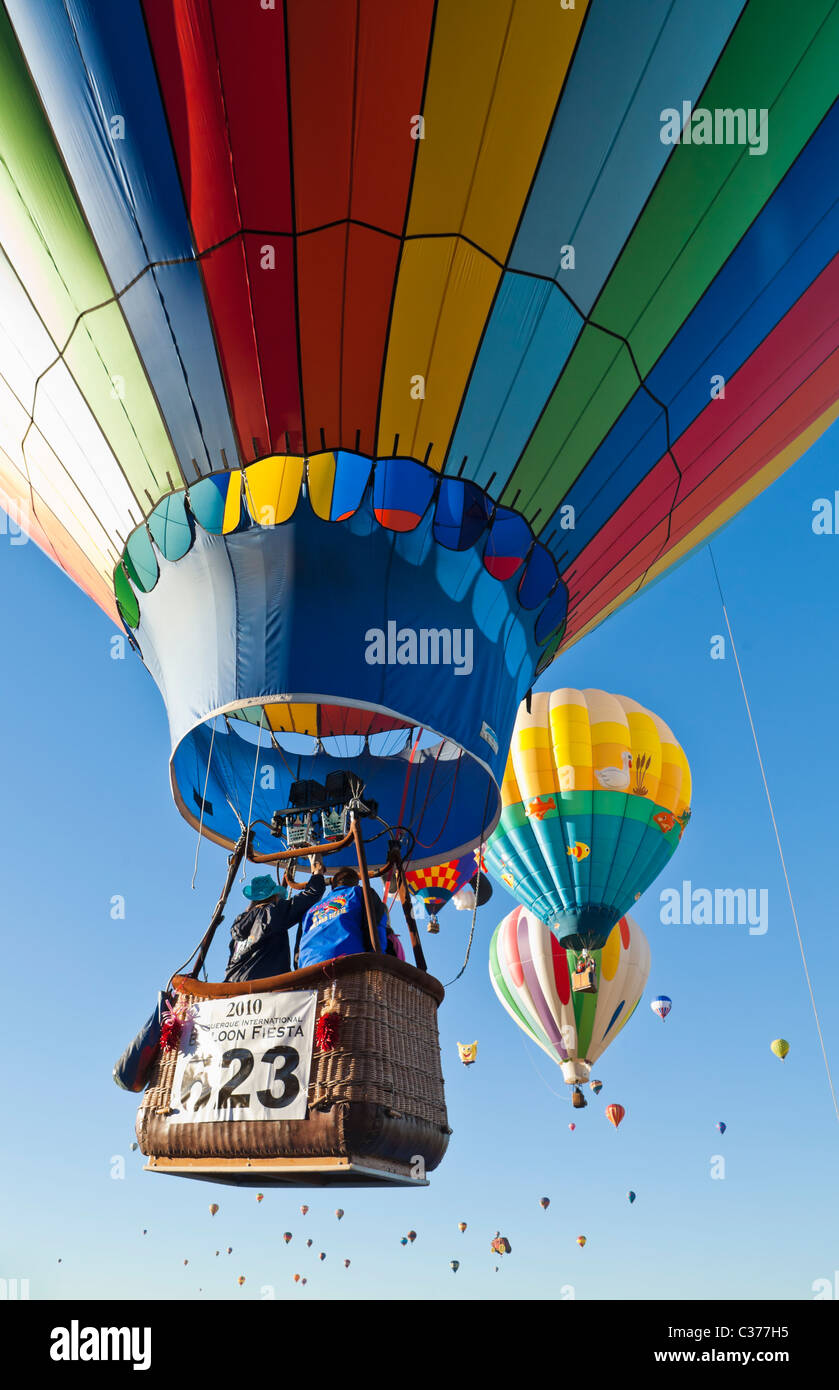 Hot air Balloon Fiesta, October, 2010. Albuquerque, New Mexico, USA. Stock Photo