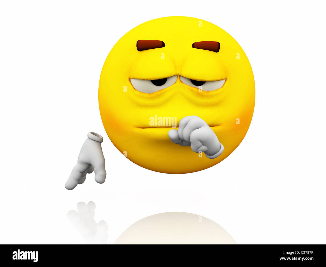 Tired smiley hi-res stock photography and images - Alamy
