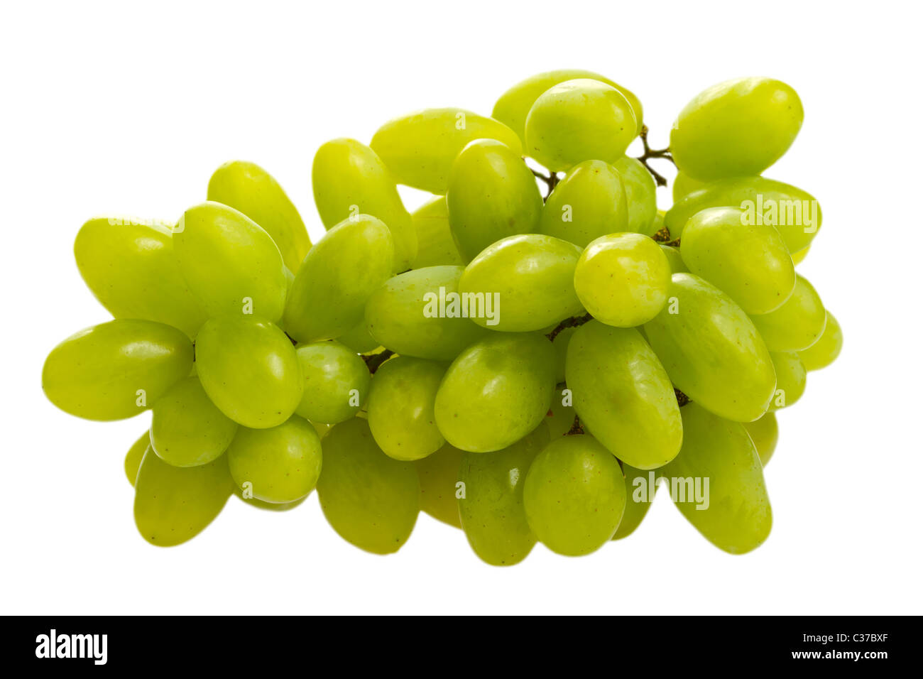 green grapes isolated Stock Photo Alamy