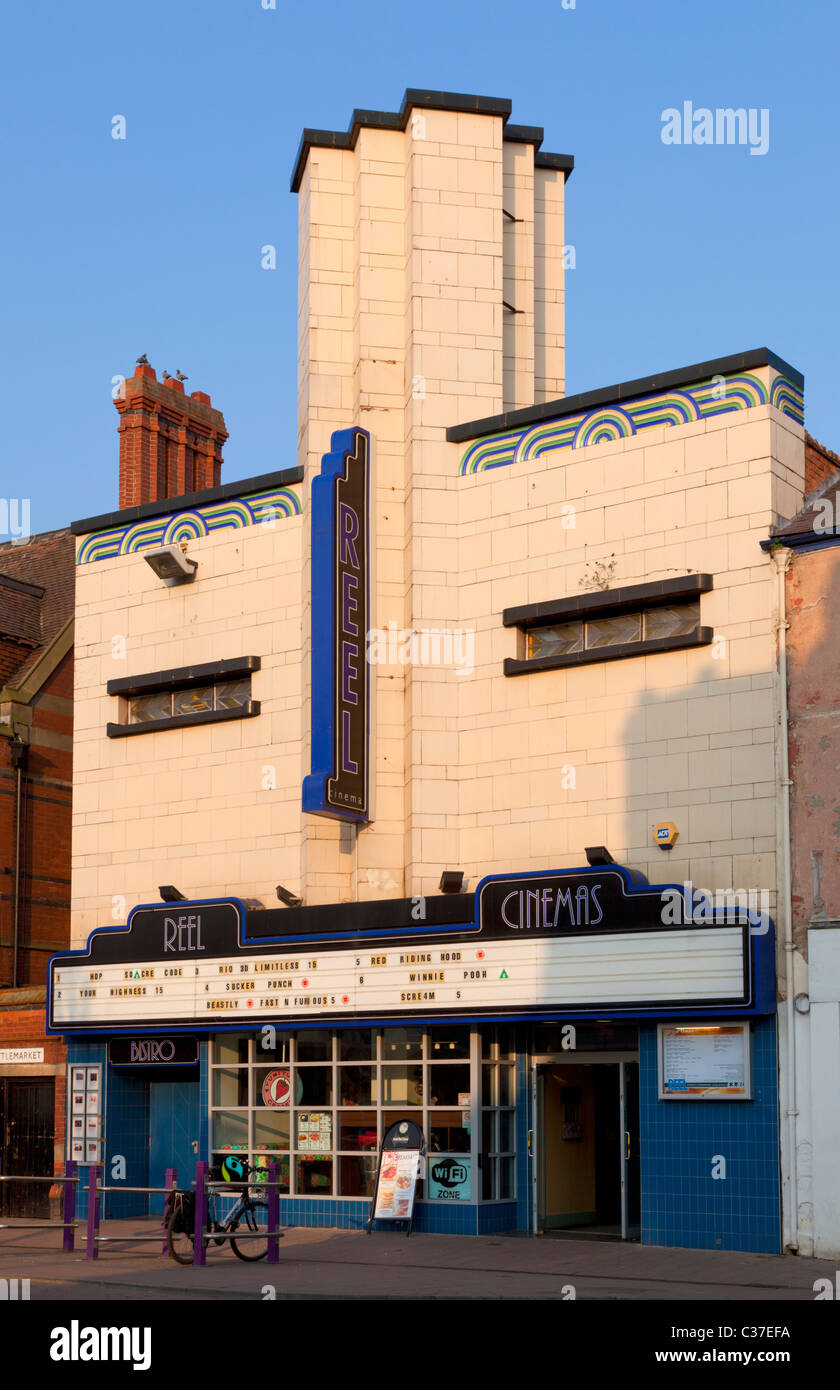 The Reel Cinema is art deco in style Loughborough Leicestershire