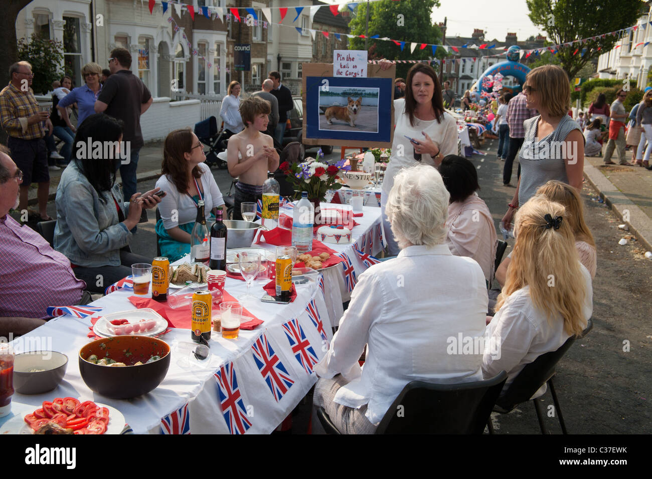 Wedding of Prince William and Kate Middleton Street Party Wandsworth