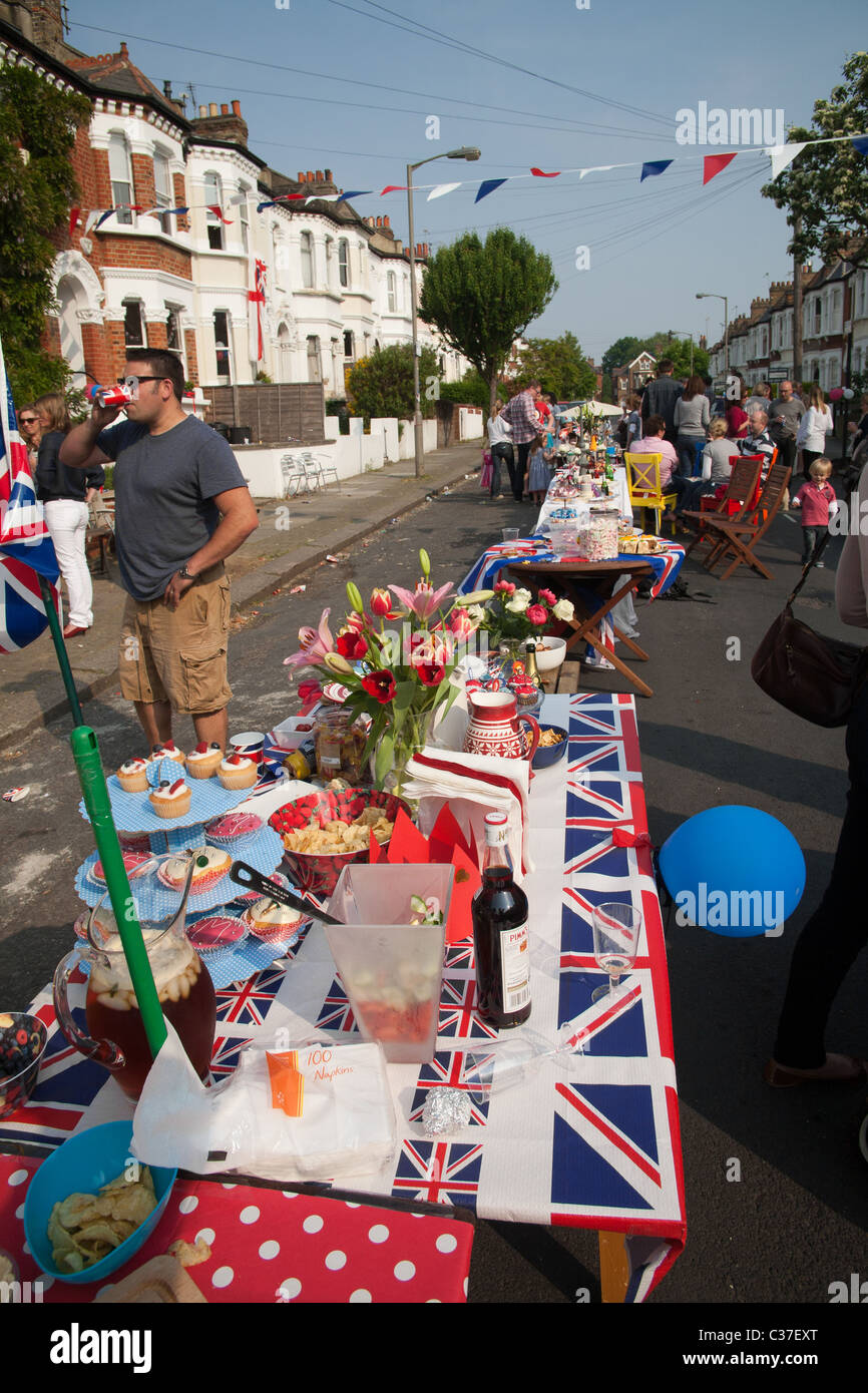 Wedding of Prince William and Kate Middleton Street Party Wandsworth