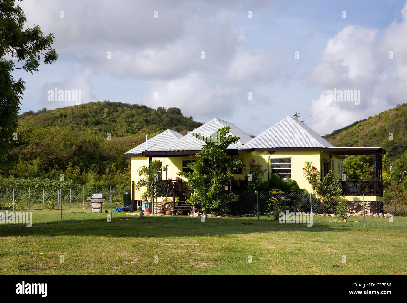 House in Antigua Stock Photo Alamy