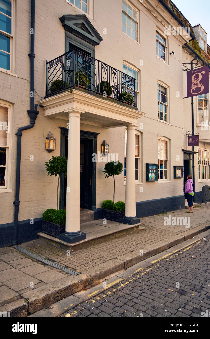 The George Hotel High Street Rye East Sussex England Stock Photo