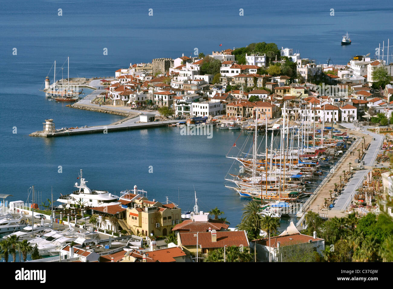Marmaris Old Town and Harbour, Mugla, Turkey Stock Photo