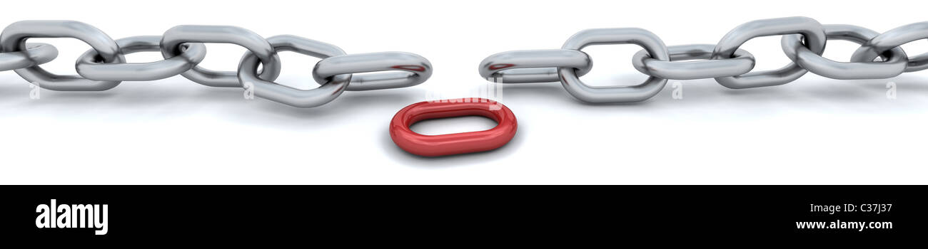 3d render of a chain isolated on white Stock Photo - Alamy