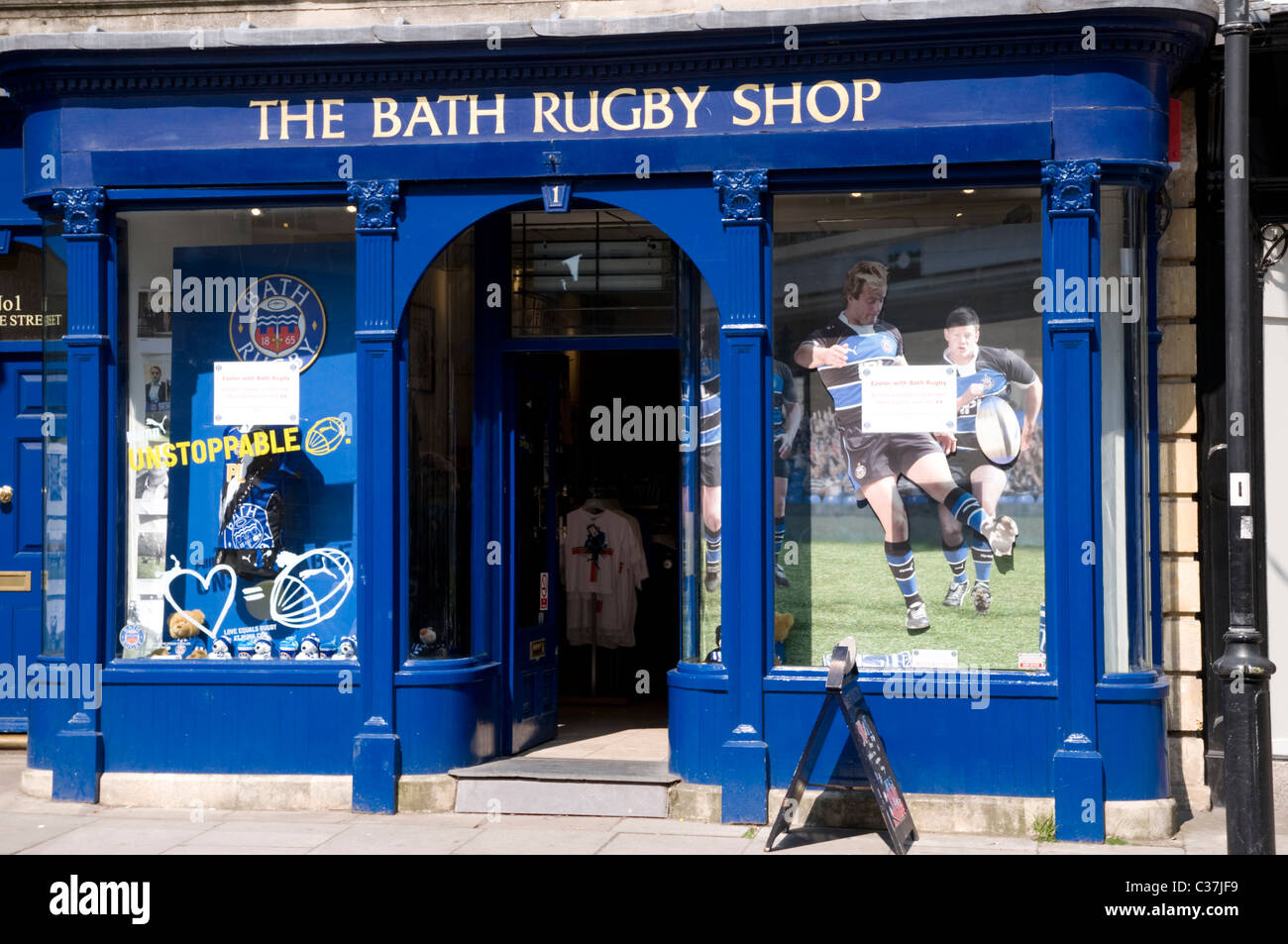 the bath rugby team shop Stock Photo Alamy