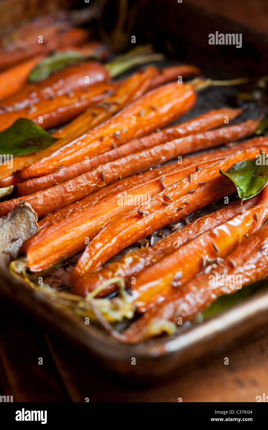ROASTED CARROTS WITH INDIAN SPICES Stock Photo Alamy