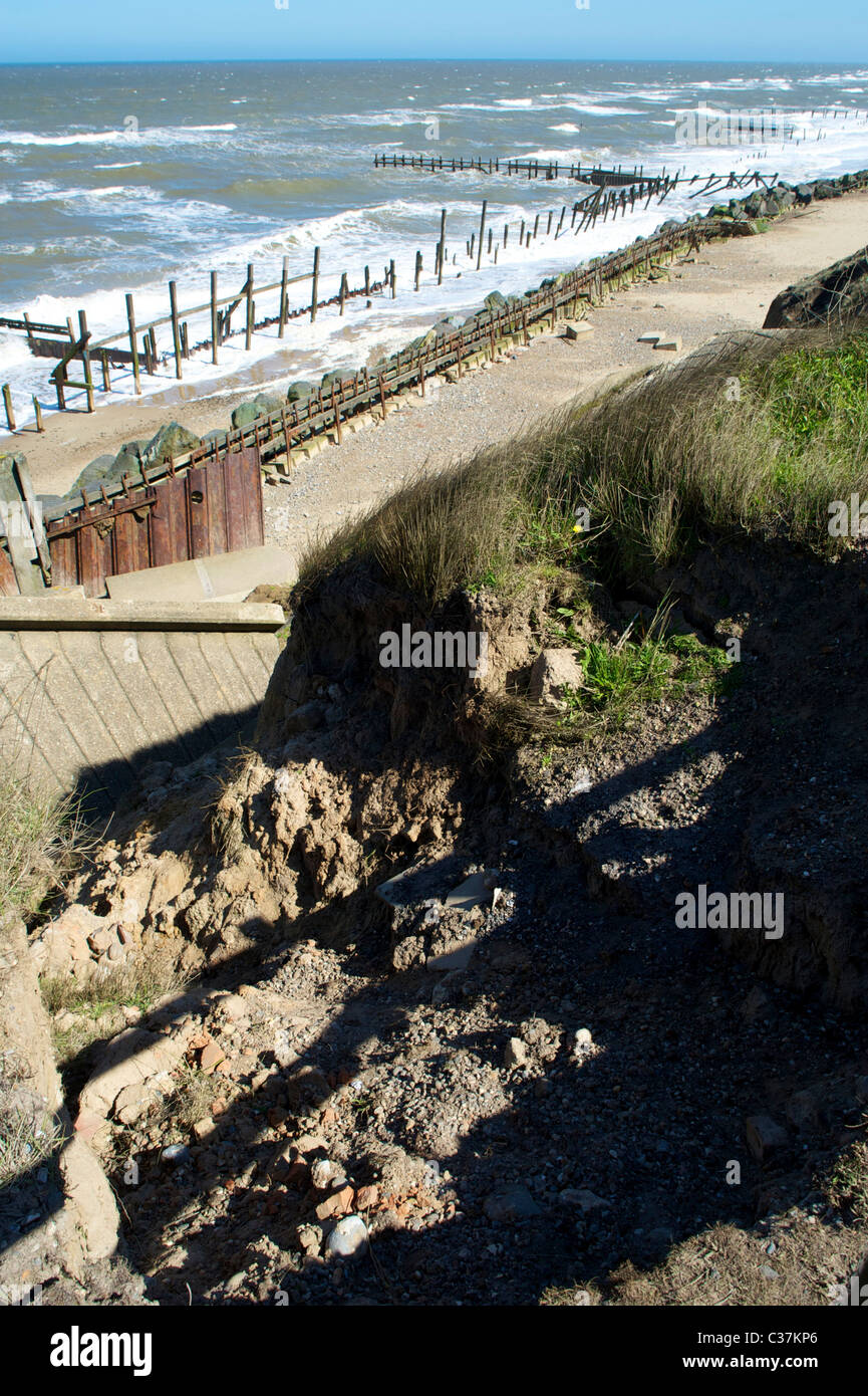 Coastal Erosion at Happisburgh, Norfolk Stock Photo - Alamy