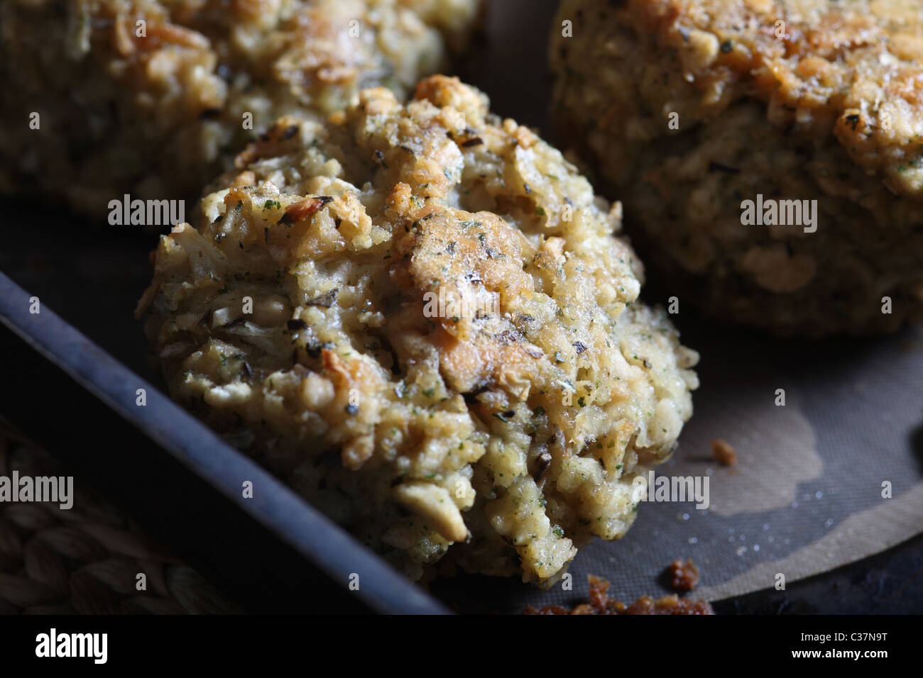 Balls of traditional home cooked stuffing Stock Photo Alamy