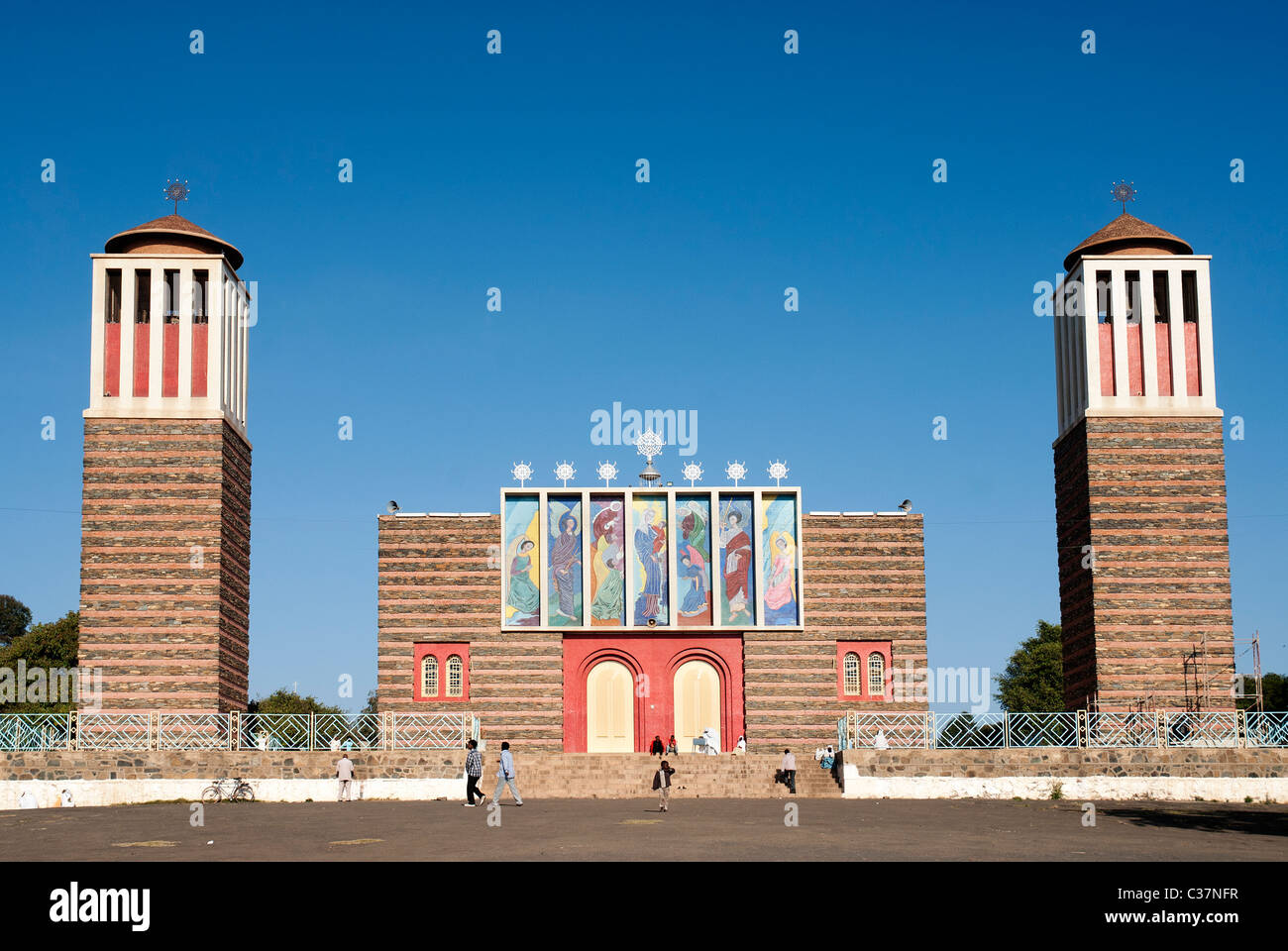 Enda Mariam cathedral complex in asmara eritrea Stock Photo