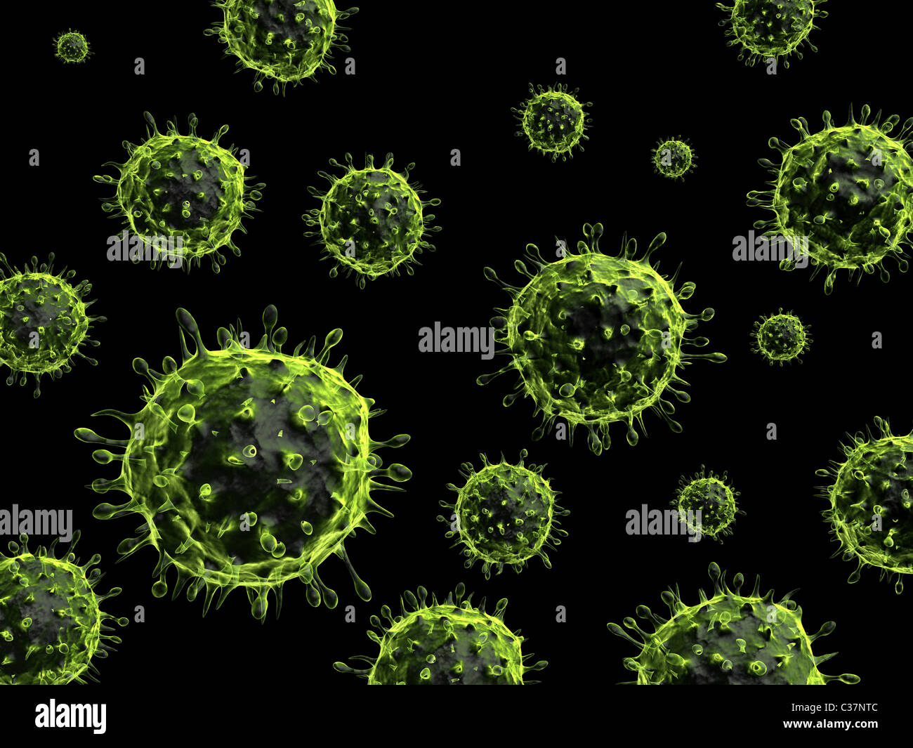 h1n1 virus Stock Photo