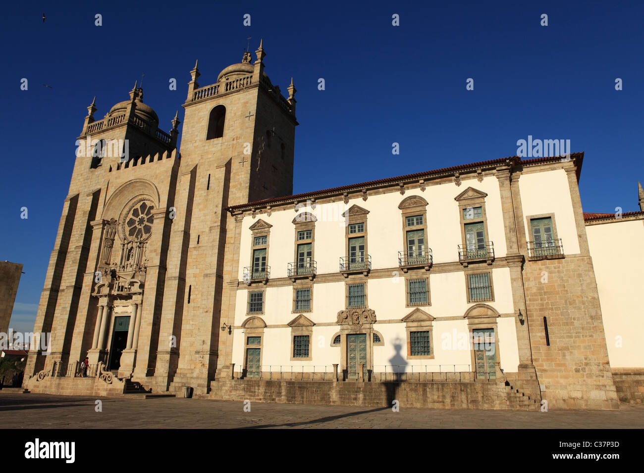 The Se (Cathedral) in Oporto, Portugal. Stock Photo