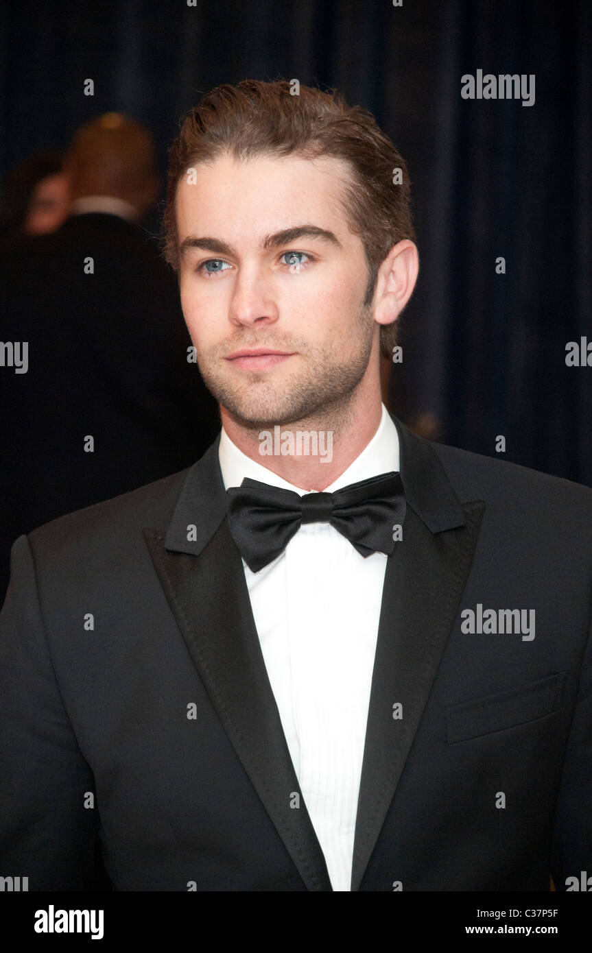 Chace Crawford arrives for the White House Correspondents' Association dinner.(WHCA) dinner in Washington, D.C.,  The dinner rai Stock Photo