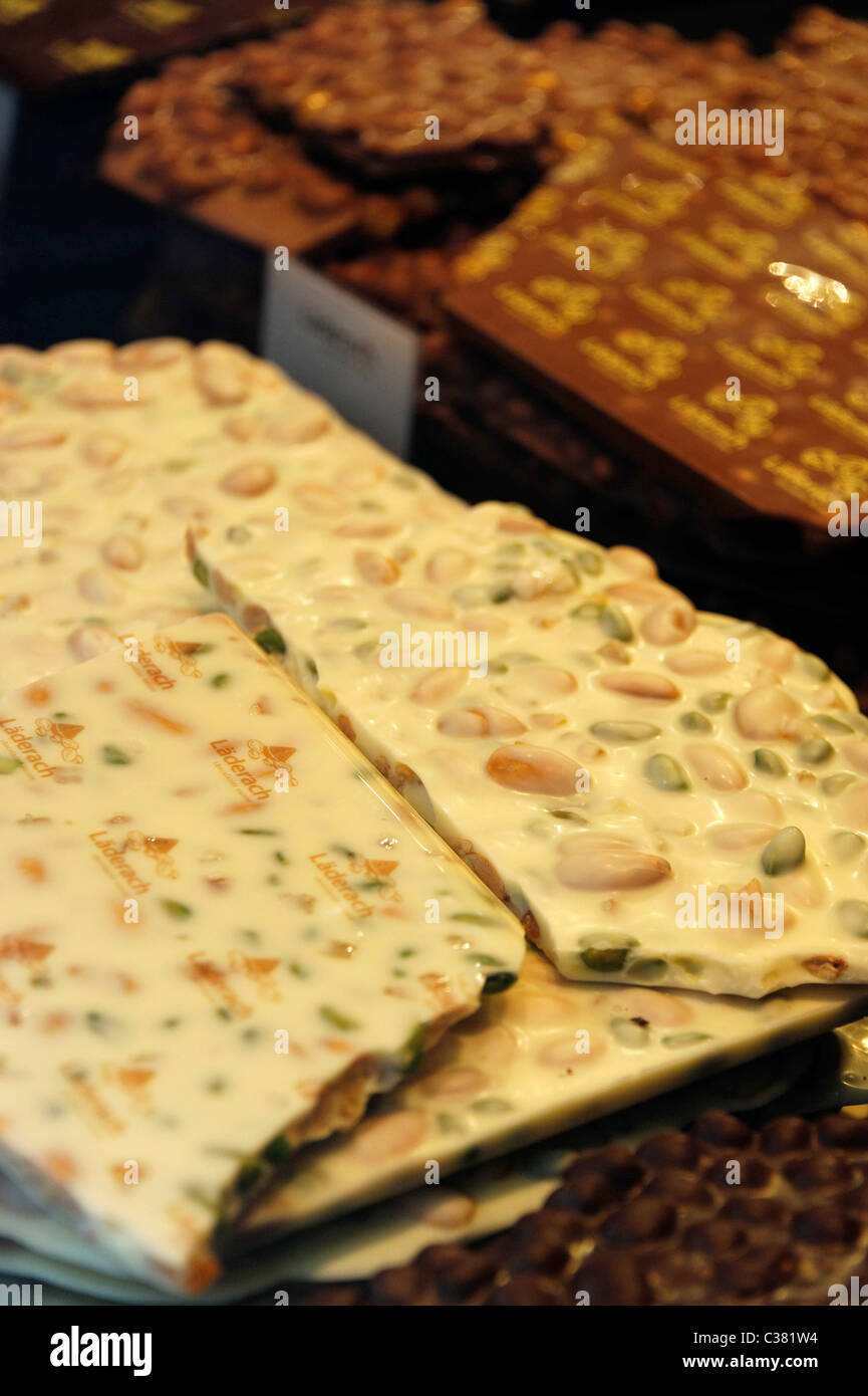 Chocolate shop, Lugano, Canton Ticino, Switzerland Stock Photo Alamy