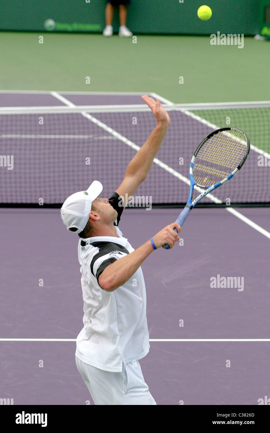 Andy Roddick Day 9 of the Sony Ericsson Open at the Crandon Park Tennis ...