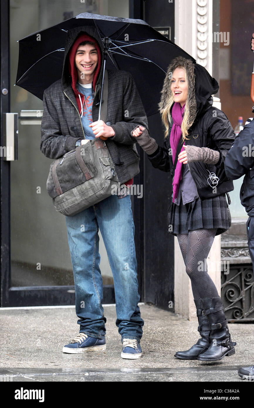 Jay Baruchel and Teresa Palmer on the set of their new movie 'The ...